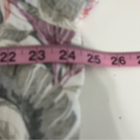 Tommy Bahama Coastal Corduroy Cream Button Floral Shirt - Picture 12 of 14